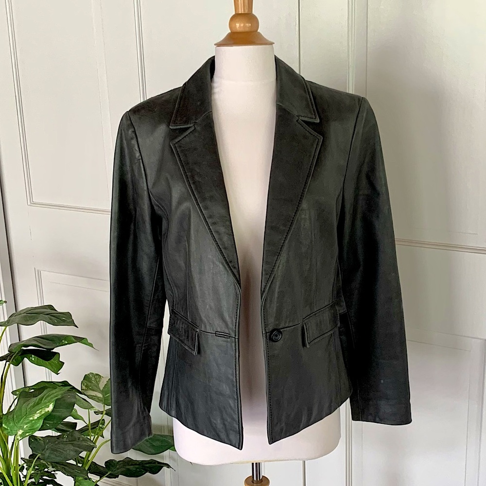 Gemstone Shoulder Tailored Long Blazer Jacket